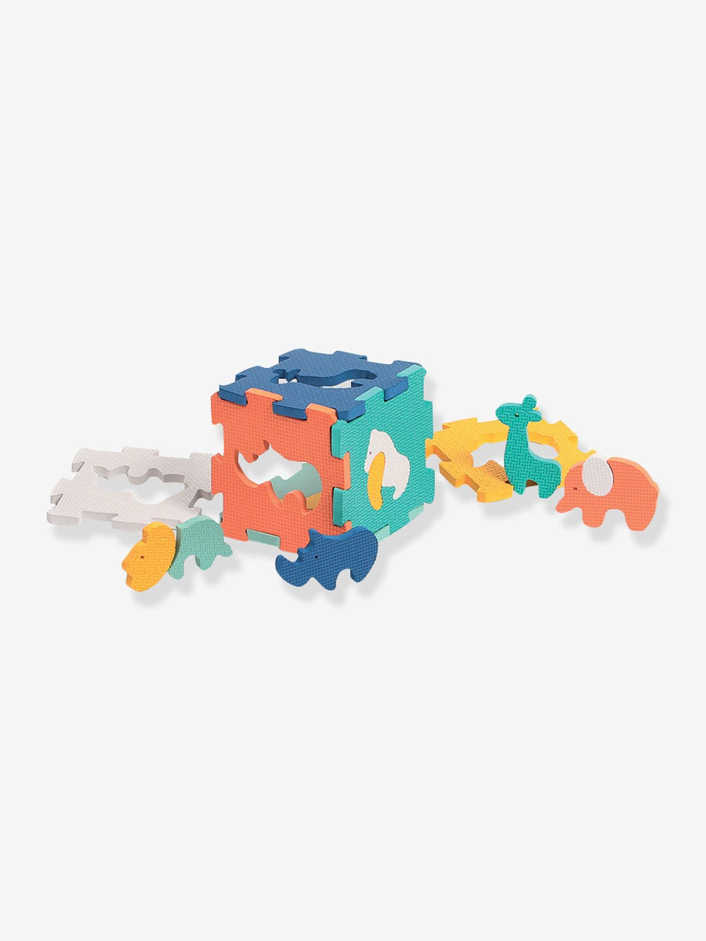 Puzzle baby dalles animaux multicolore