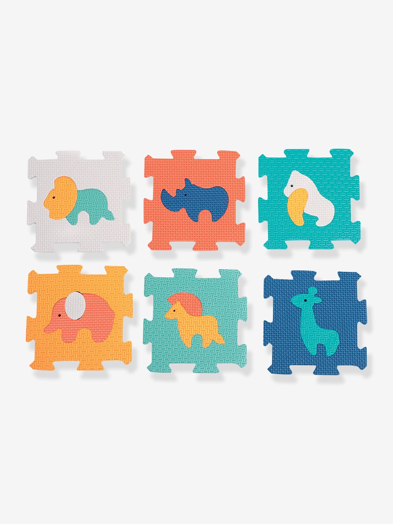 Puzzle baby dalles animaux multicolore