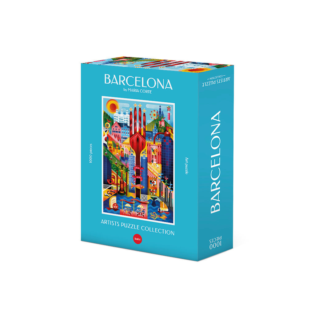 Détail du puzzle Barcelone 1000 pièces