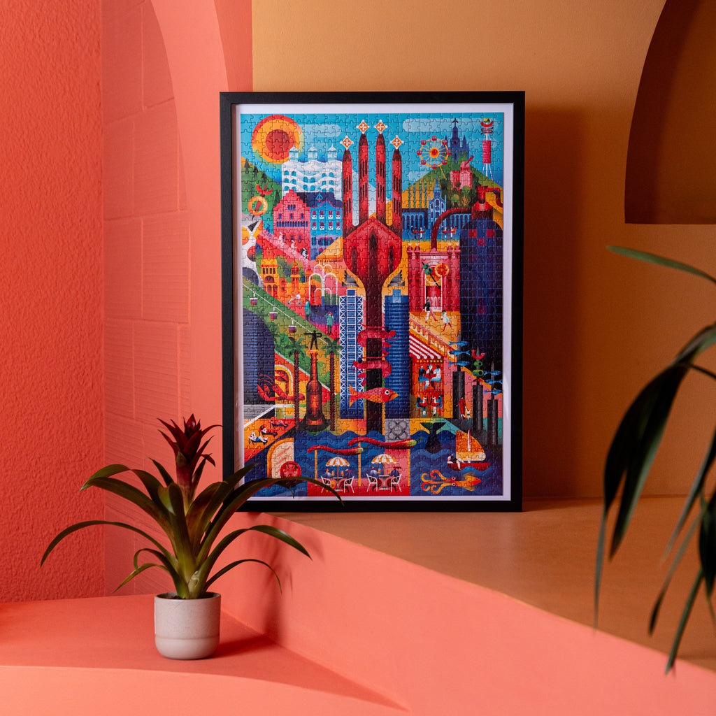 Boîte du puzzle Barcelona signé Balvi