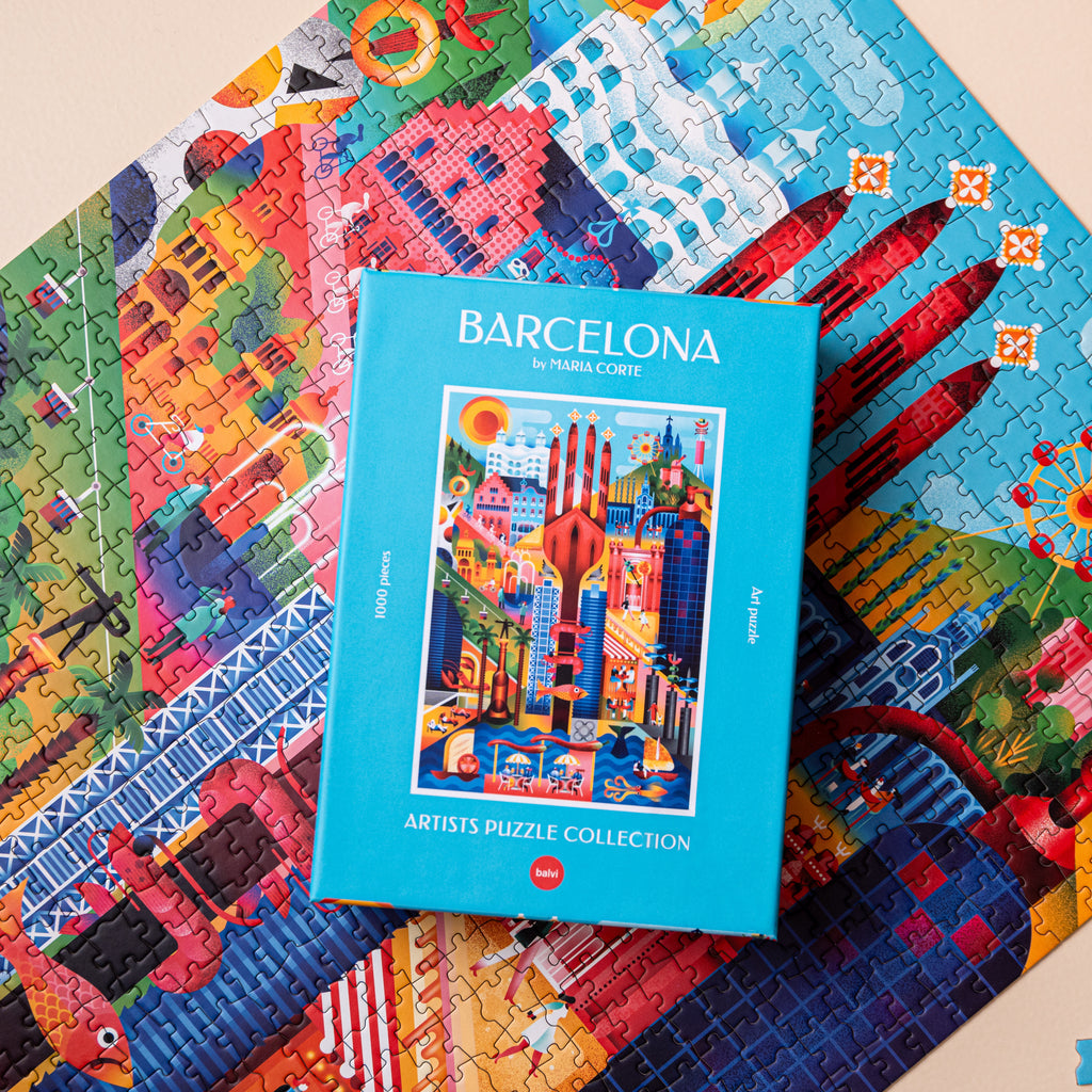 Puzzle Barcelone 1000 pièces aux motifs architecturaux