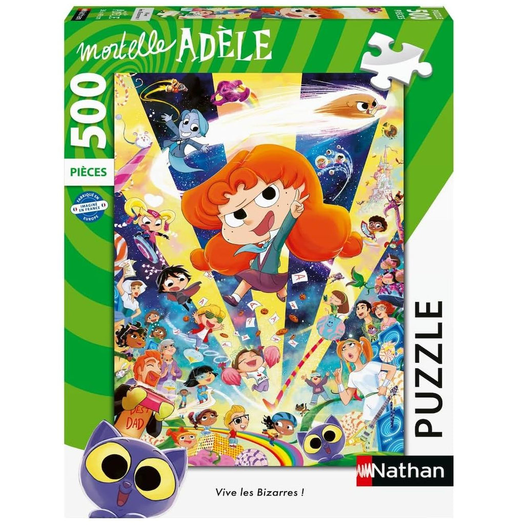 Puzzle bizarres mortelle adèle 500 pièces blanc