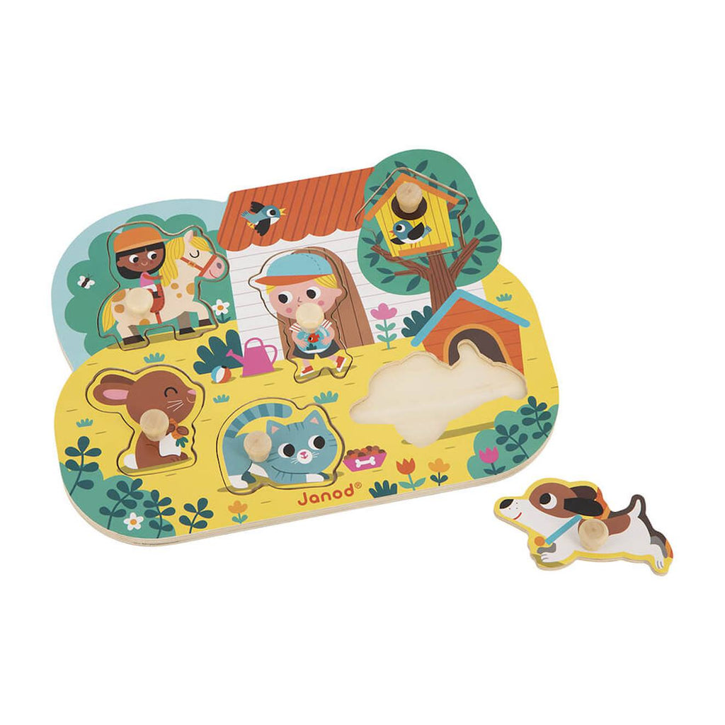Puzzle campagne 6 pièces multicolore