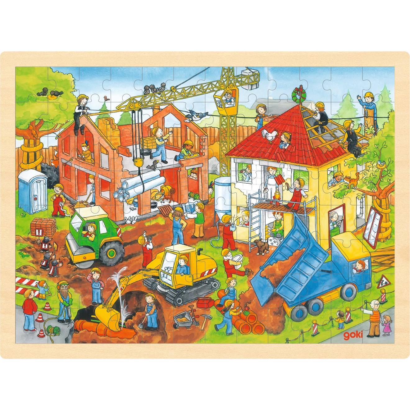 Puzzle chantier beige