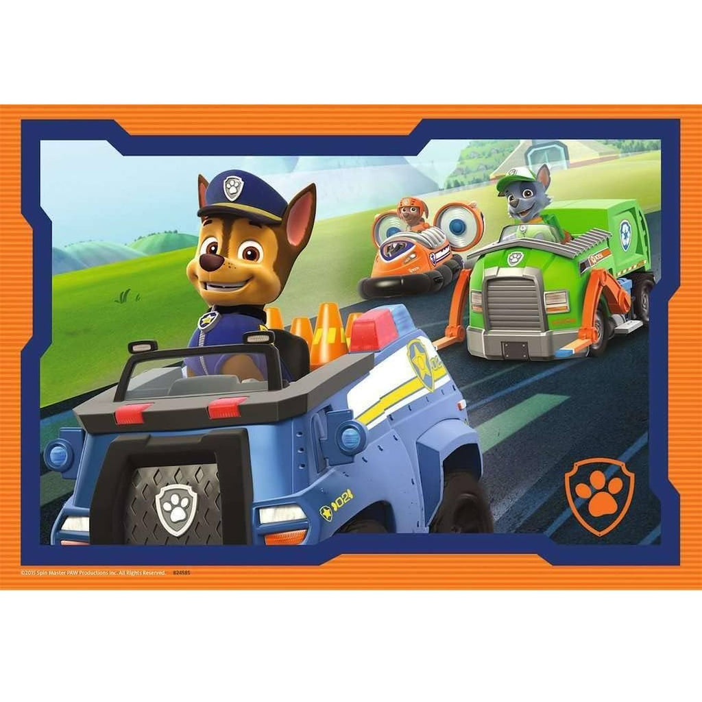 Puzzle chase et la pat‘patrouille 2x12 pièces bleu