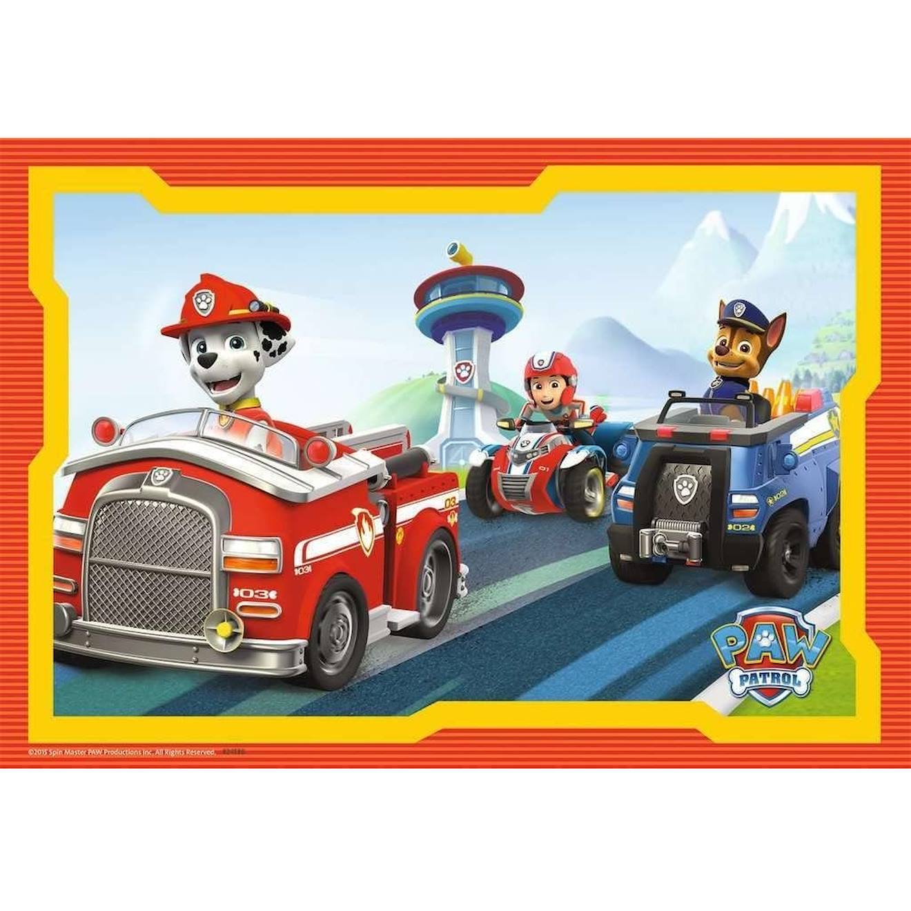 Puzzle chase et la pat‘patrouille 2x12 pièces bleu