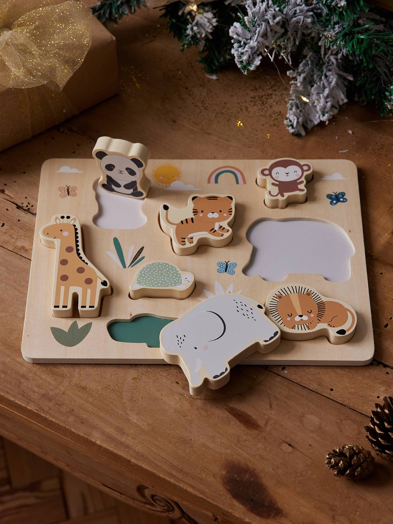 Puzzle chunky tanzanie en bois FSC bois