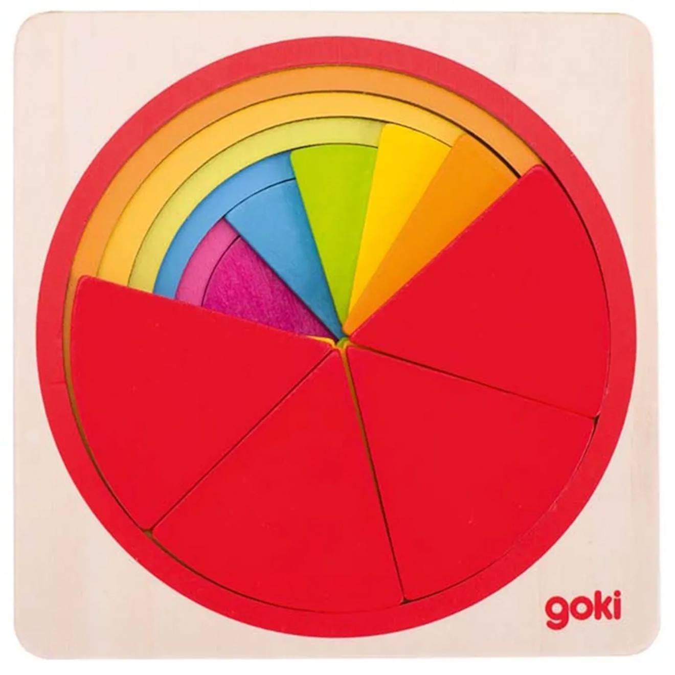 Puzzle circulaire 21 pièces multi-coloured