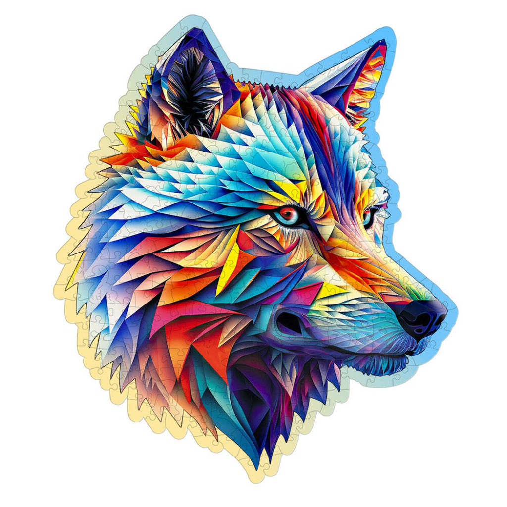 Puzzle - classy wolf loup 250 pièces multicolor