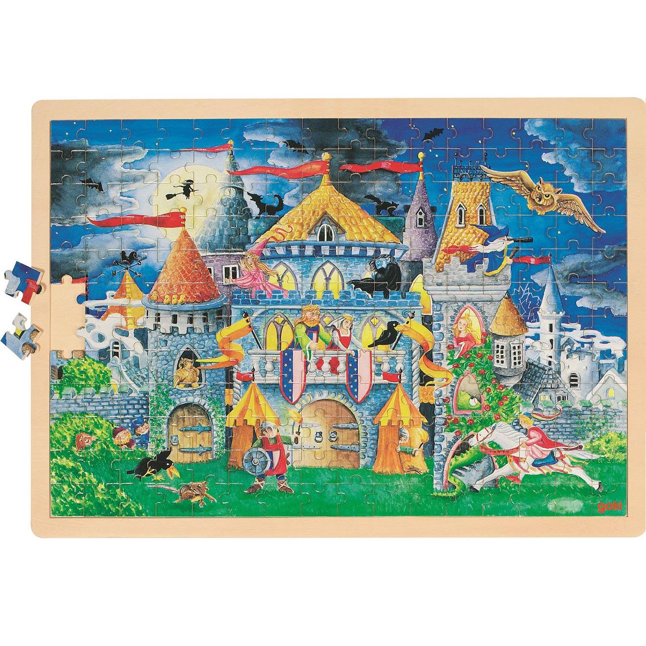 Puzzle contes de fées bleu