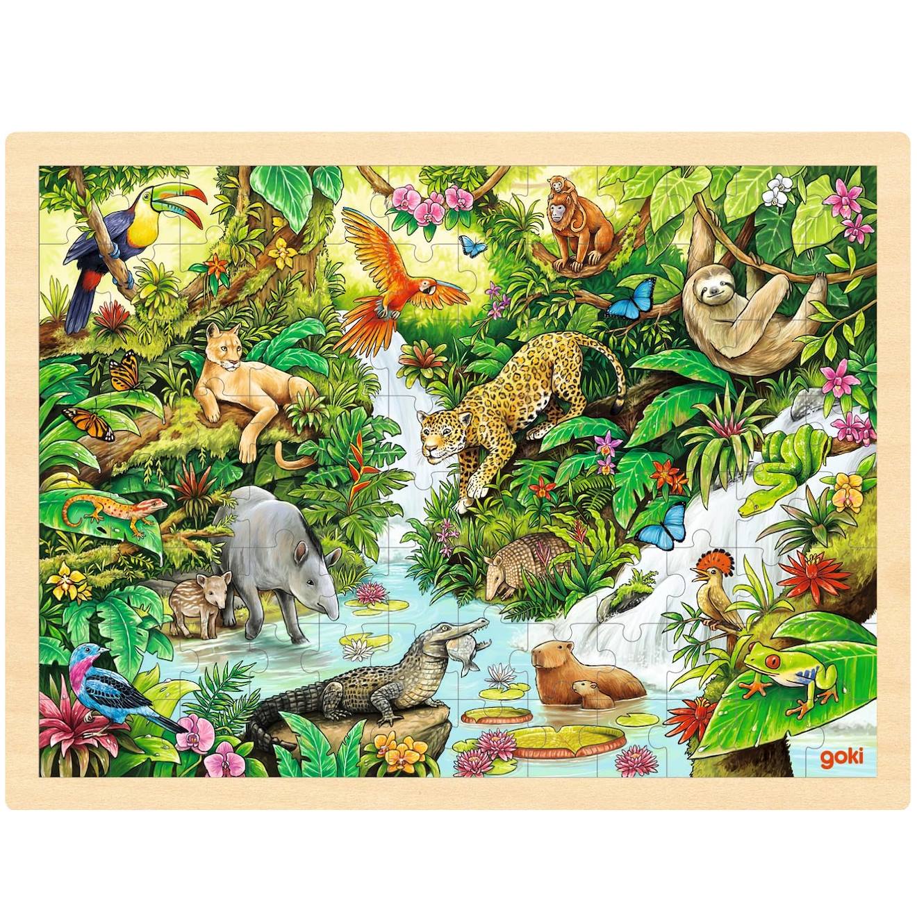 Puzzle dans la jungle beige