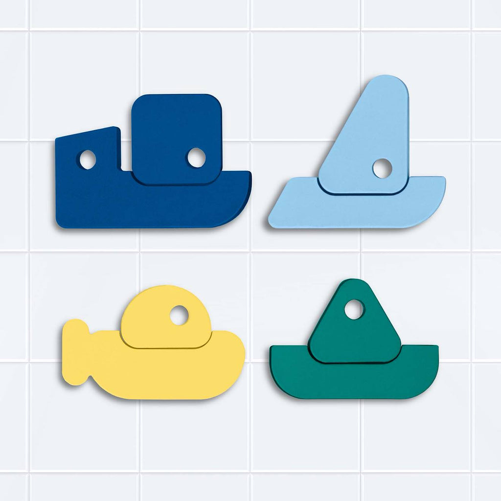 Puzzle de bain - bateaux bleu