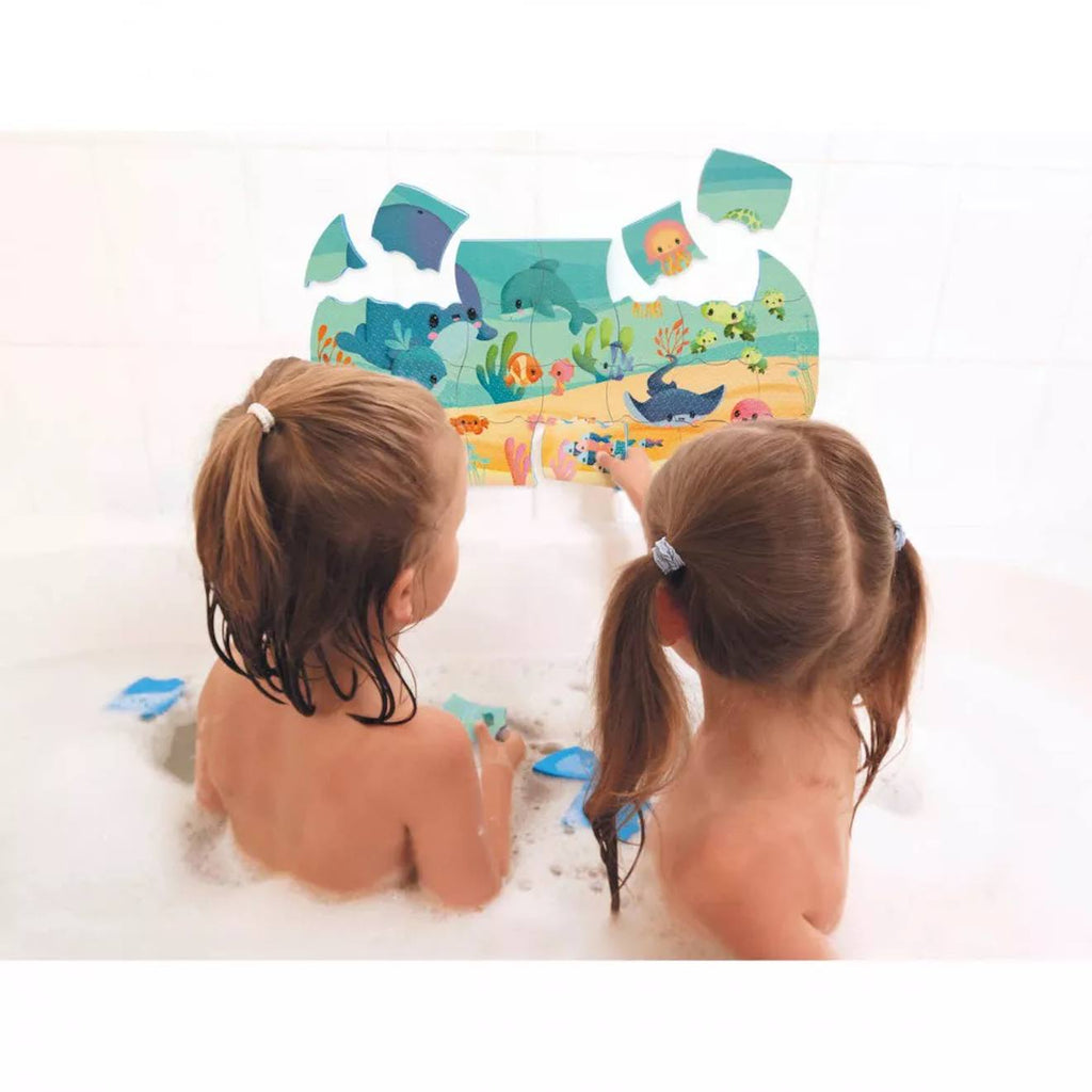 Puzzle de bain océan multicolore