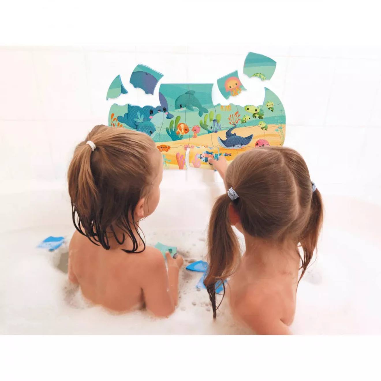 Puzzle de bain océan multicolore