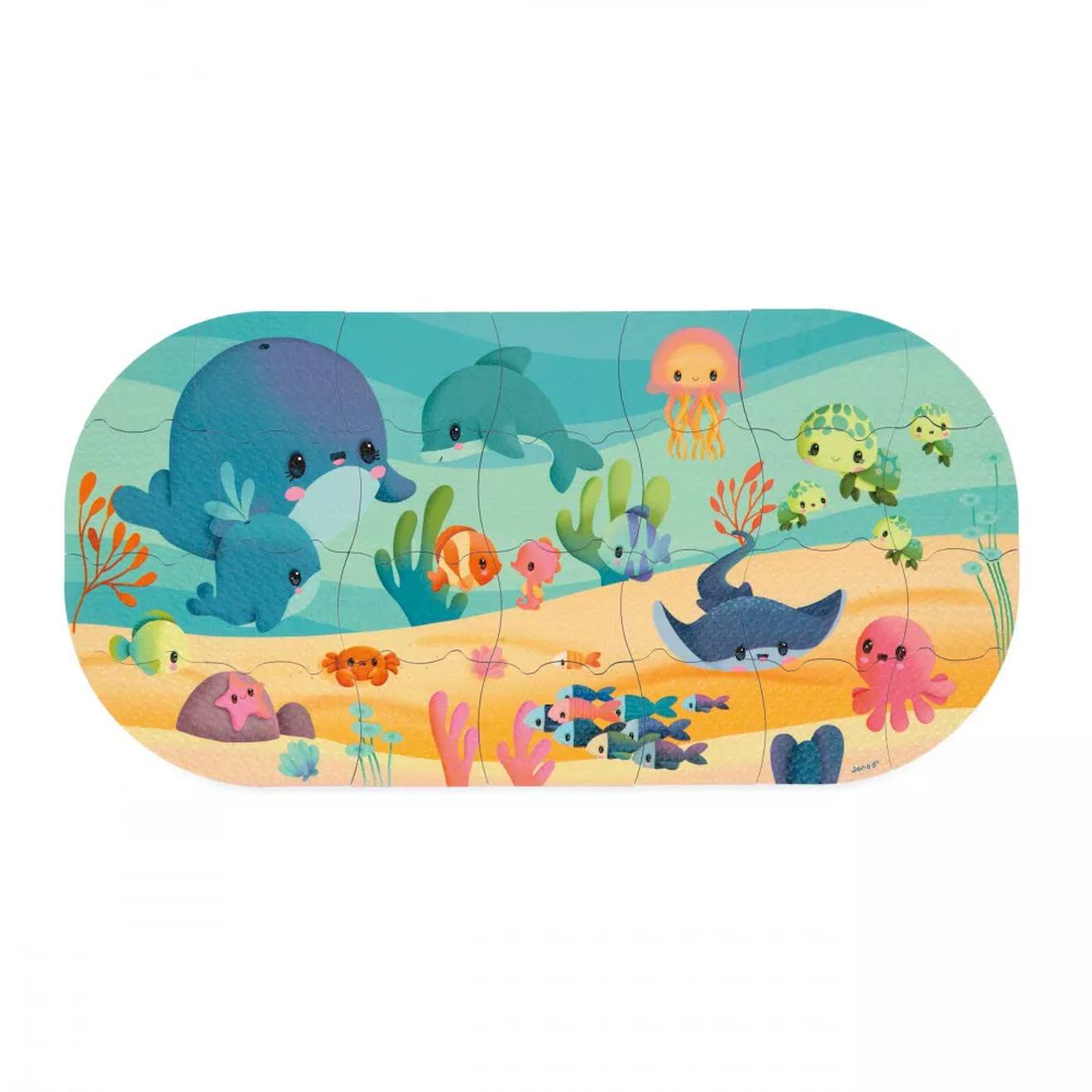 Puzzle de bain océan multicolore
