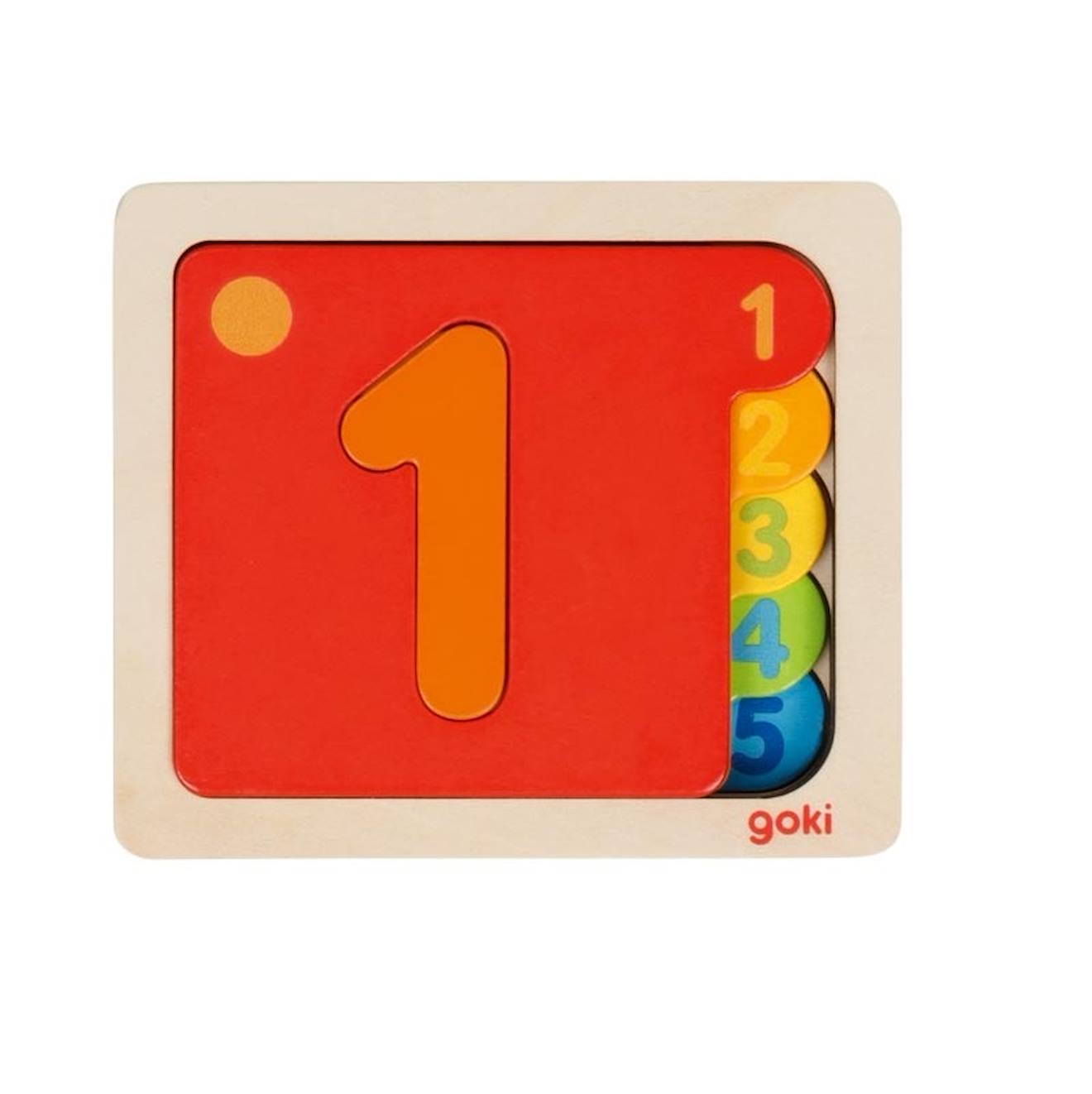 Puzzle de chiffres rouge