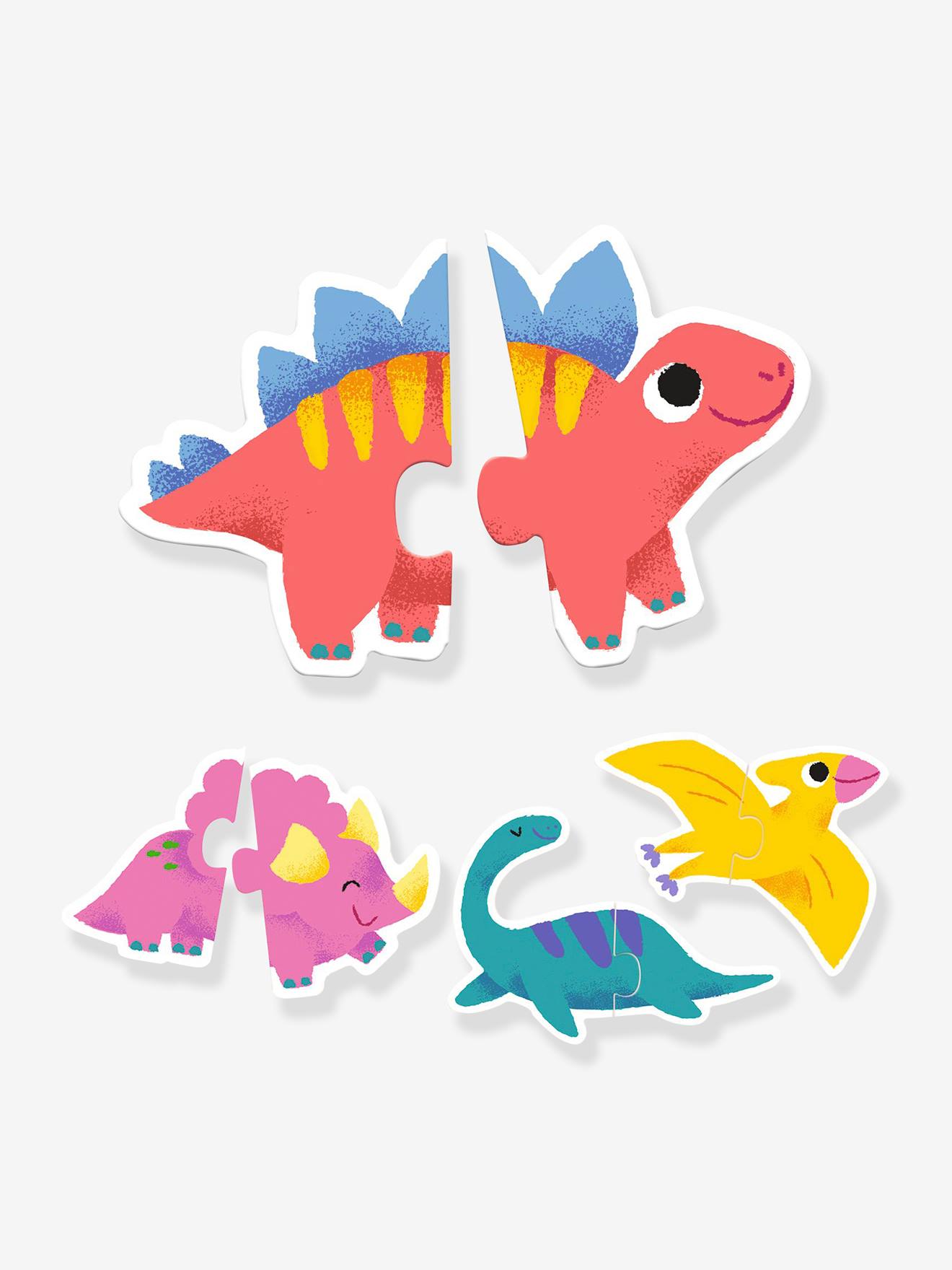 Puzzle dinos duo - multicolore