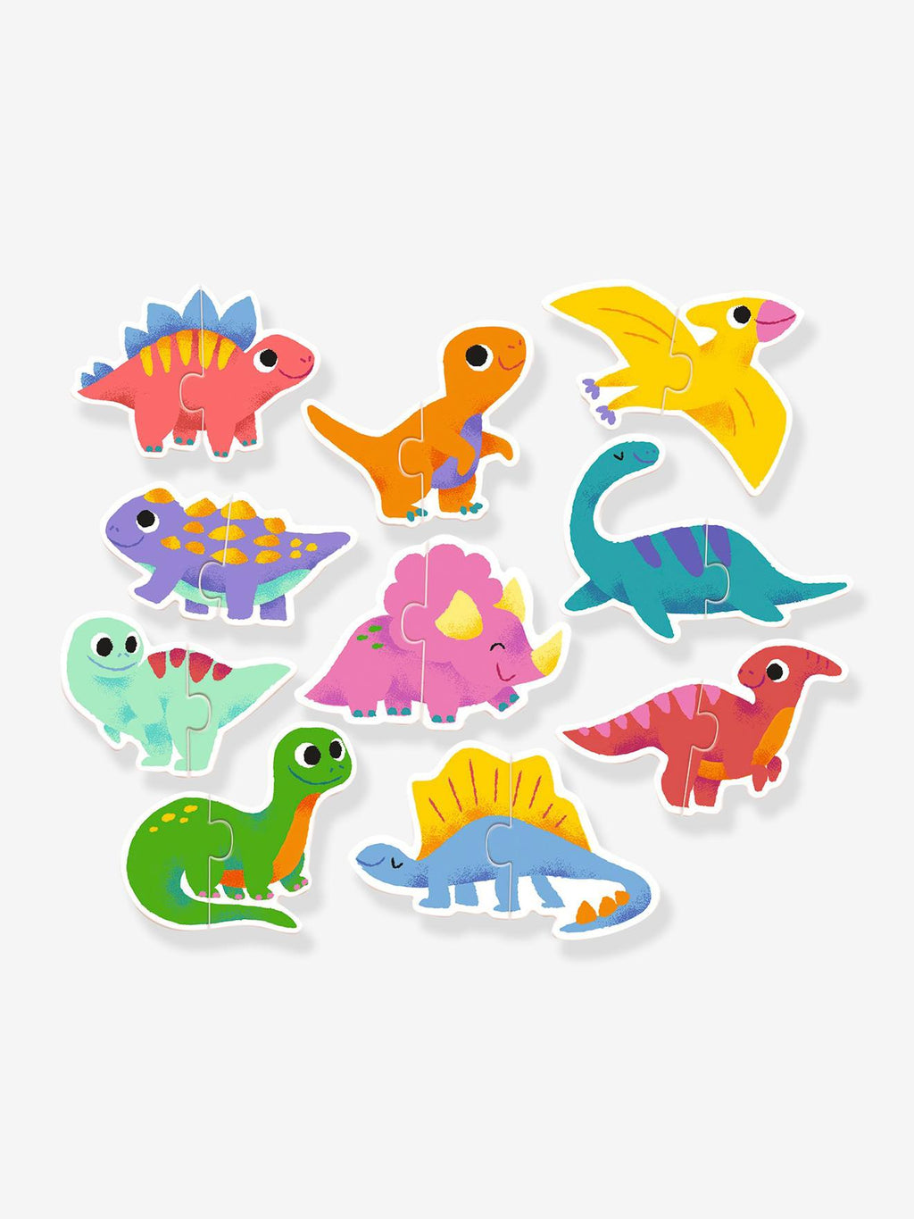 Puzzle dinos duo - multicolore