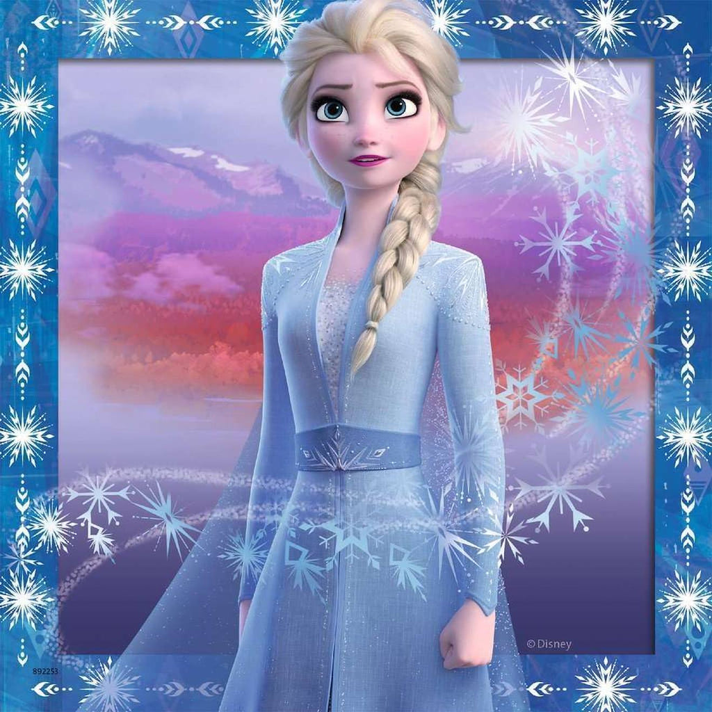 Puzzle Disney La Reine des Neiges 3x49 pièces bleu