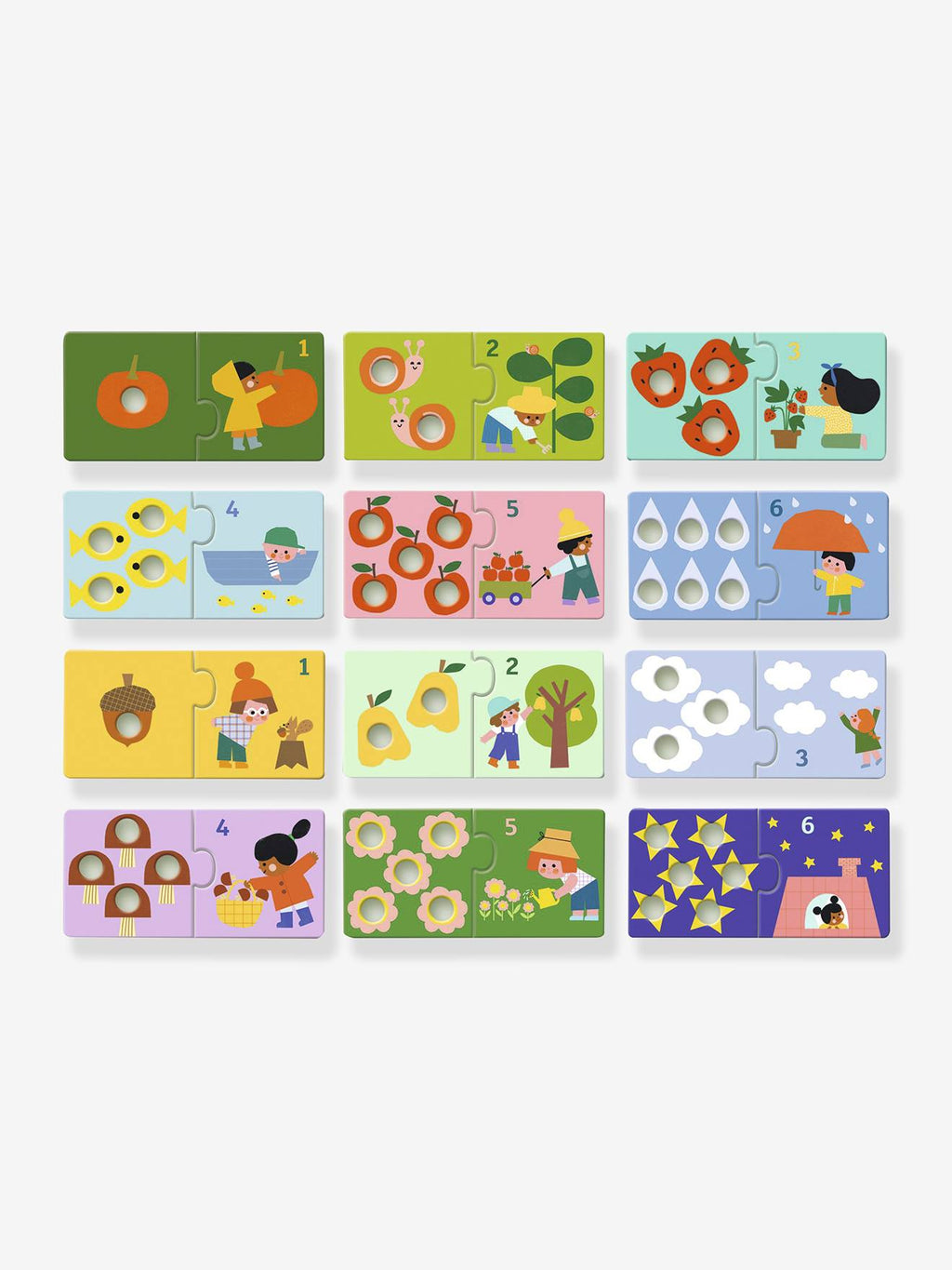 Puzzle duo premiers chiffres vert
