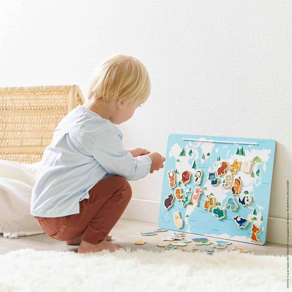 Puzzle éducatif magnétique les minikids multicolore