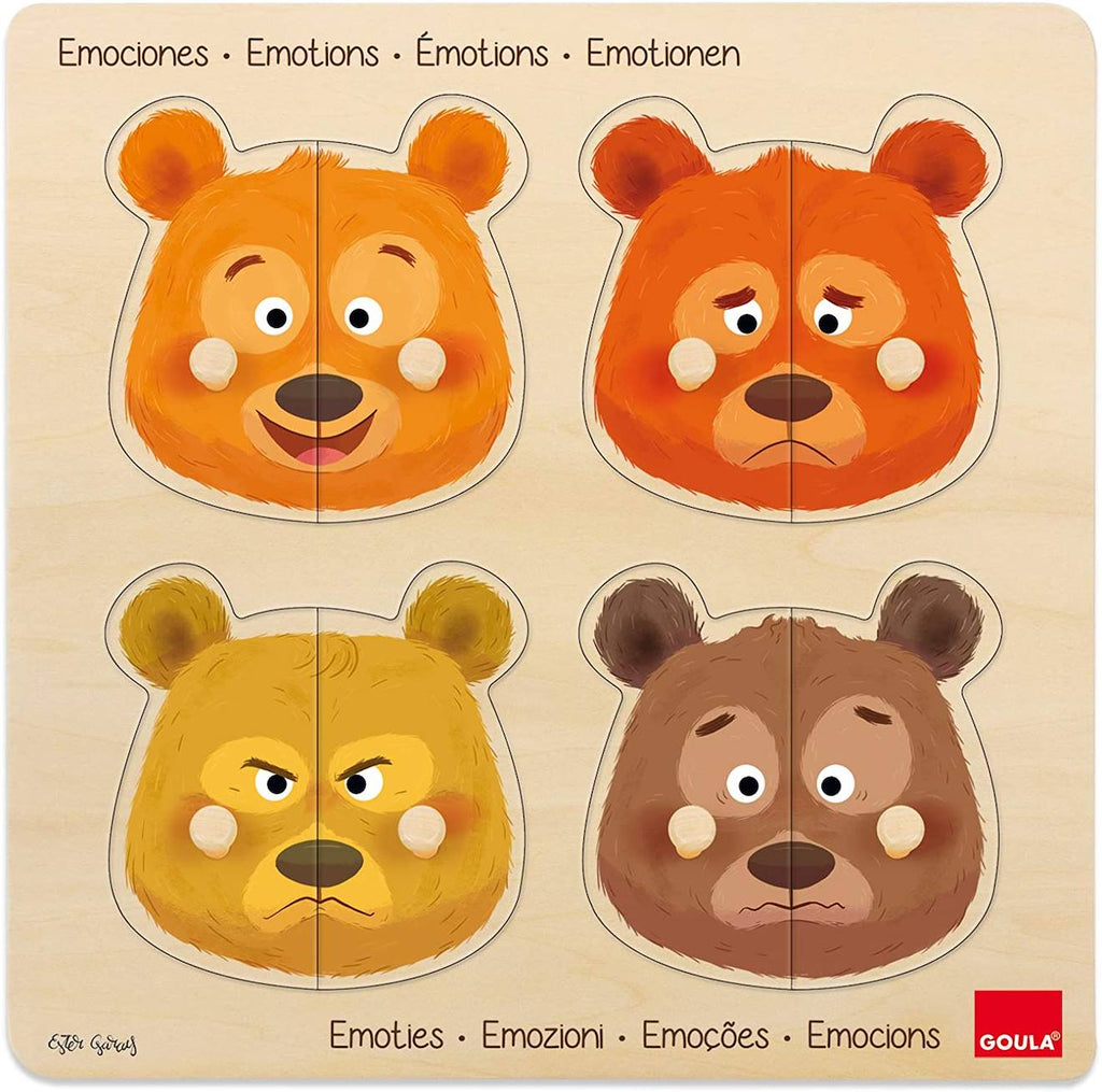 Puzzle émotions beige