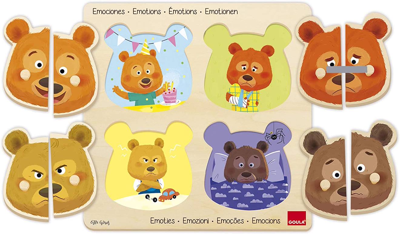 Puzzle émotions beige