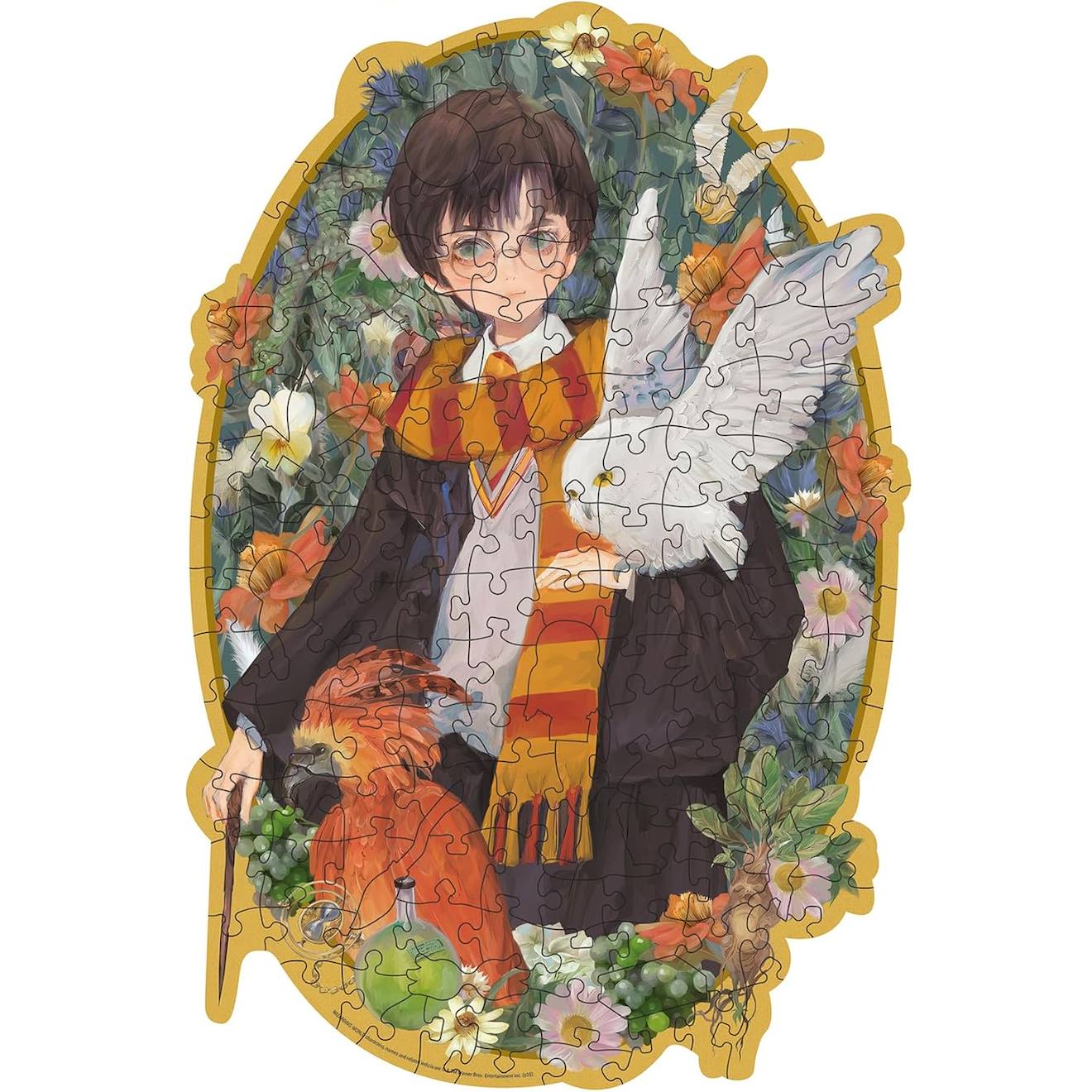 Puzzle en bois Harry Potter 150 pièces noir