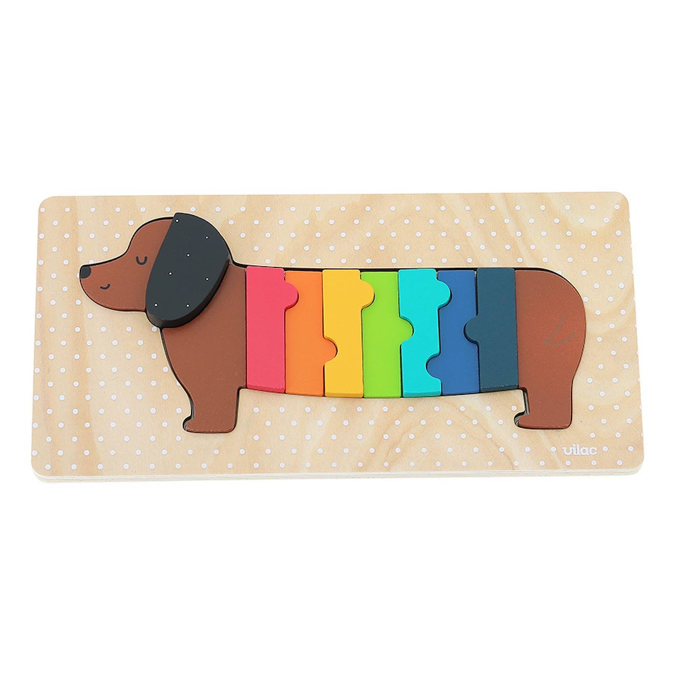 Puzzle encastrement chien andy westface noir