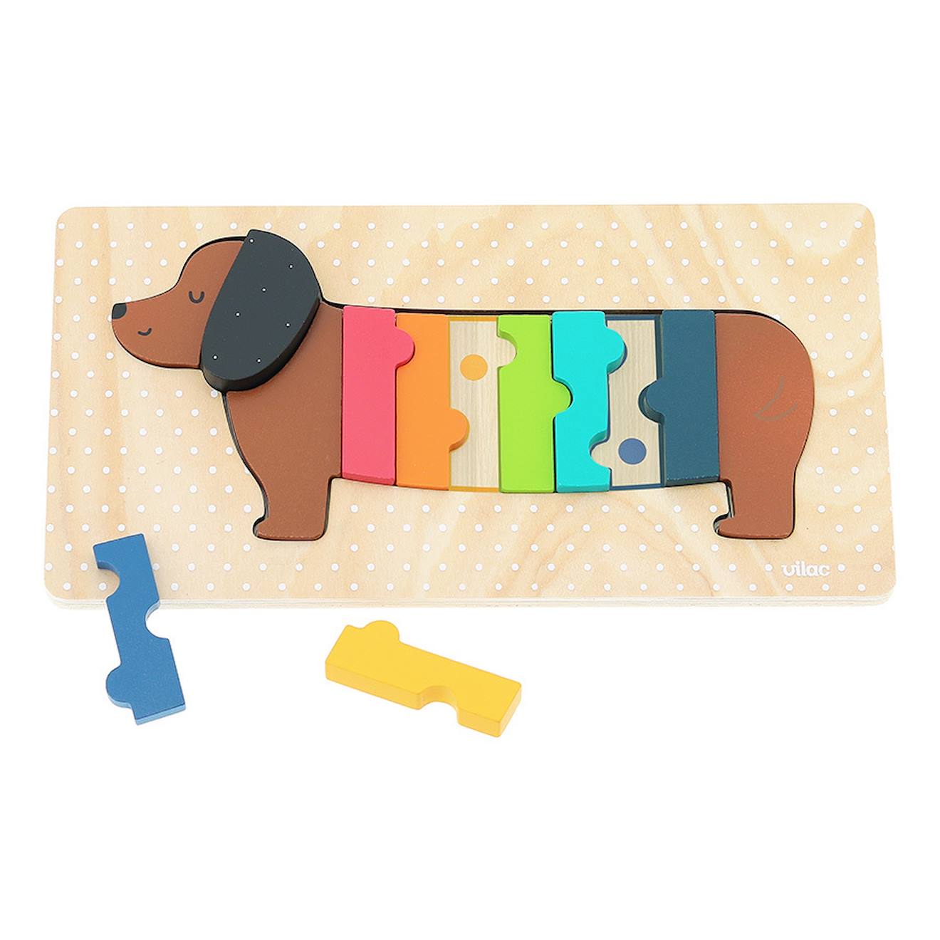 Puzzle encastrement chien andy westface noir