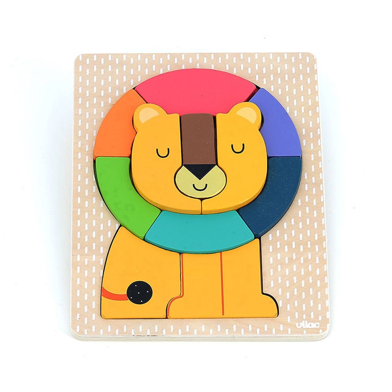 Puzzle encastrement lion andy westface jaune