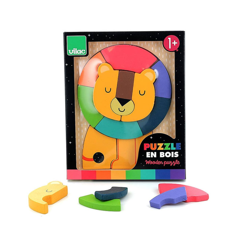 Puzzle encastrement lion andy westface jaune