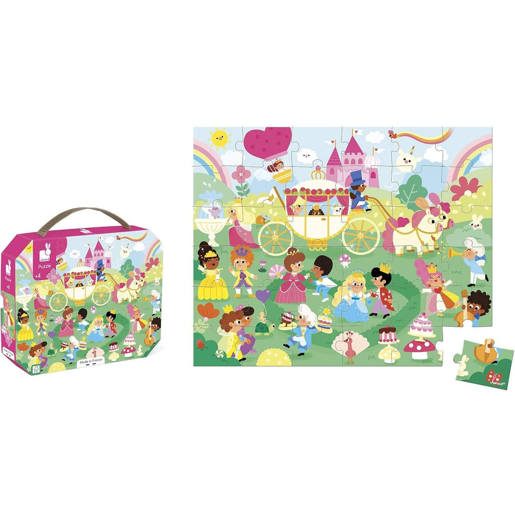 Puzzle enfant 36 pièces thème princesses multicolore