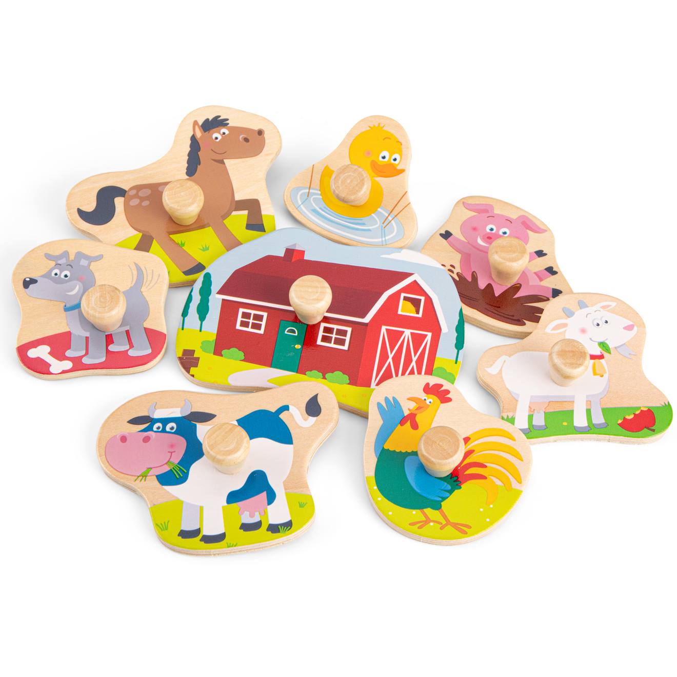 Puzzle ferme 8 pièces beige
