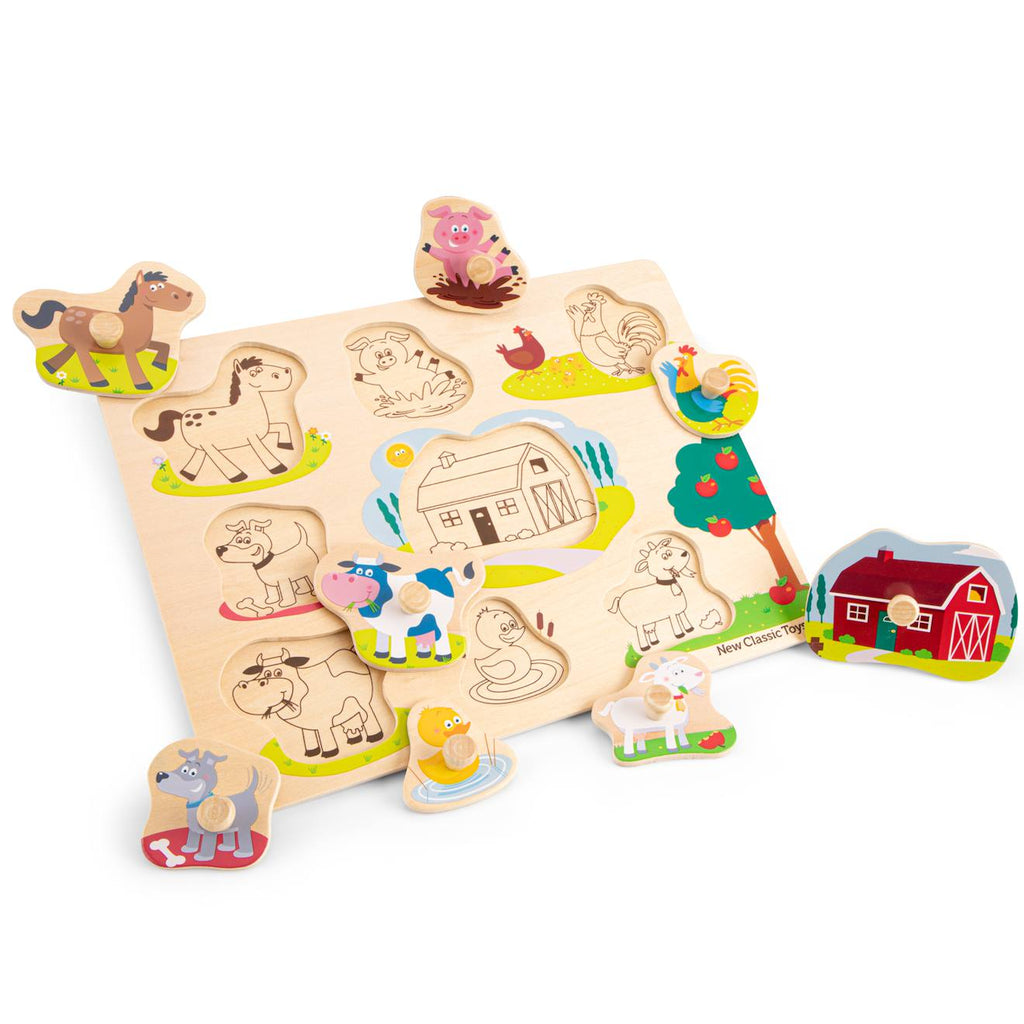 Puzzle ferme 8 pièces beige