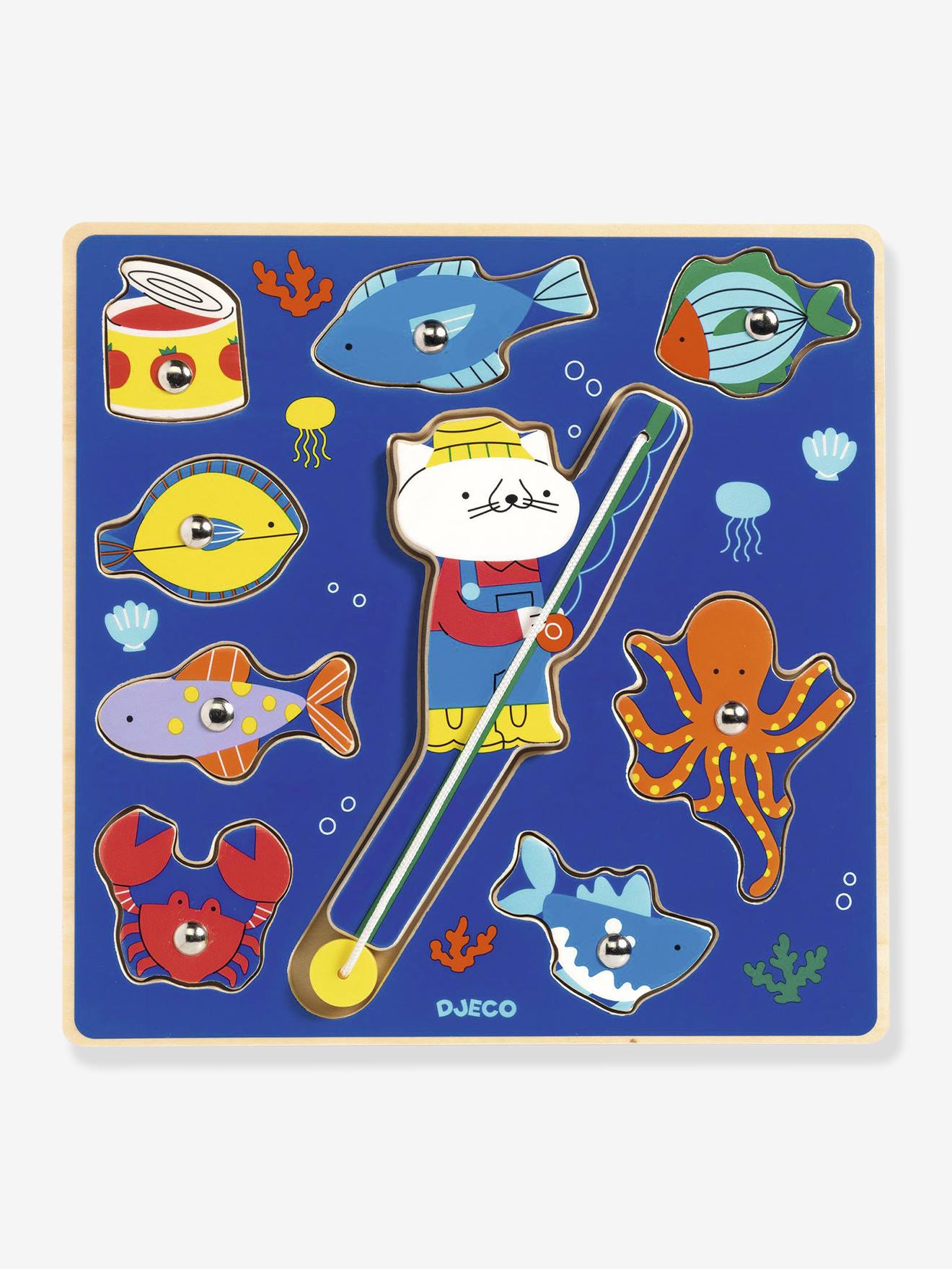Puzzle fish color bleu foncé