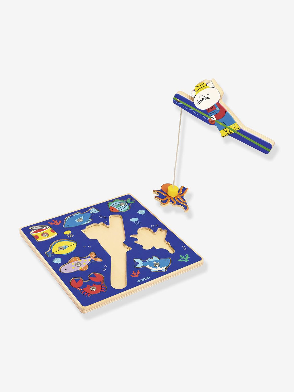 Puzzle fish color bleu foncé