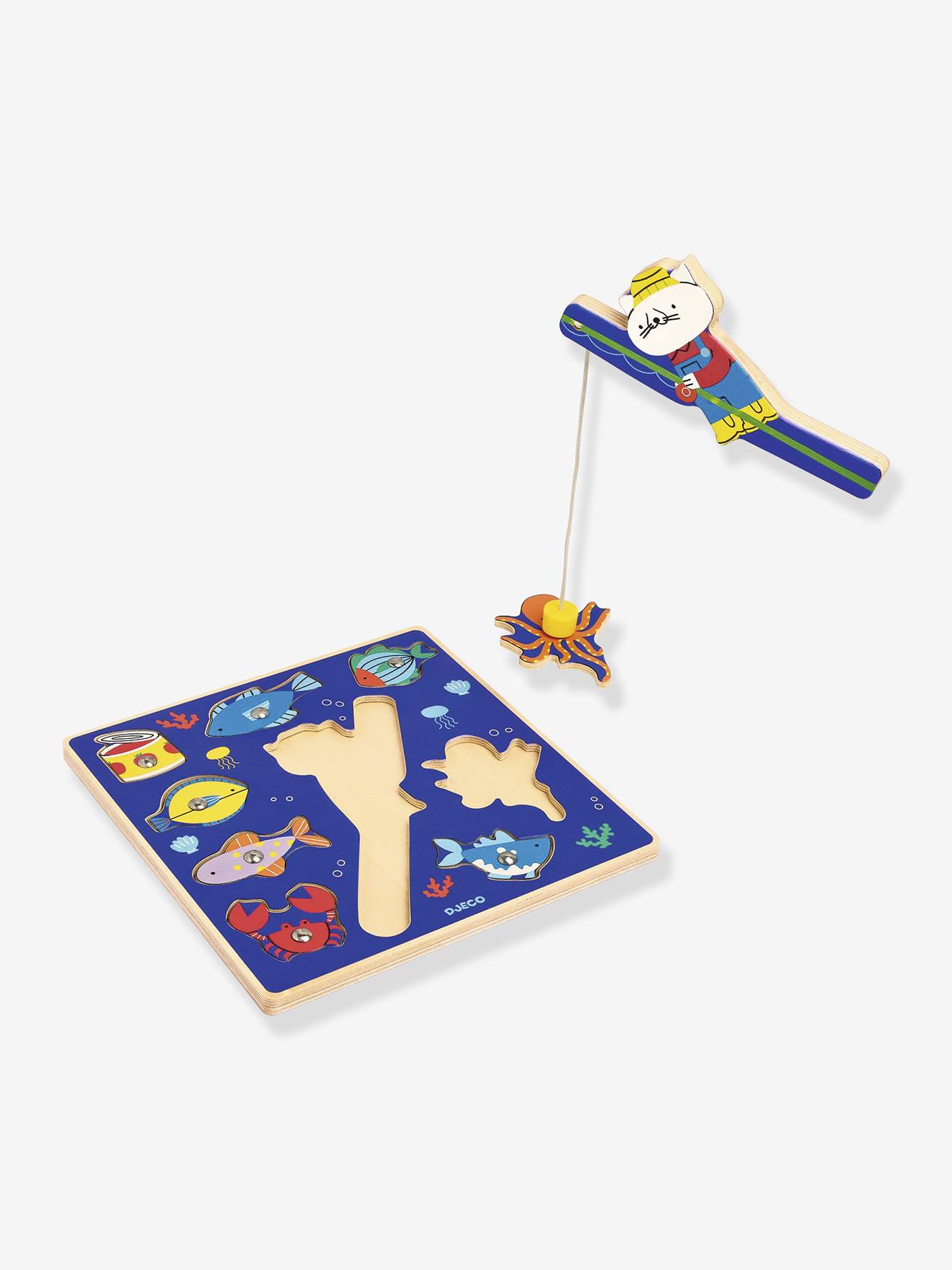 Puzzle fish color bleu foncé