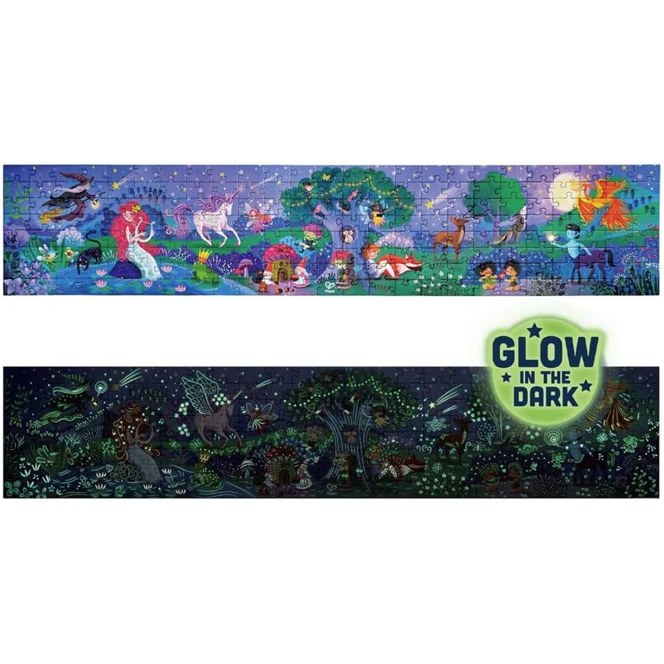 Puzzle forêt des miracles phosphorescent XXL multicolore