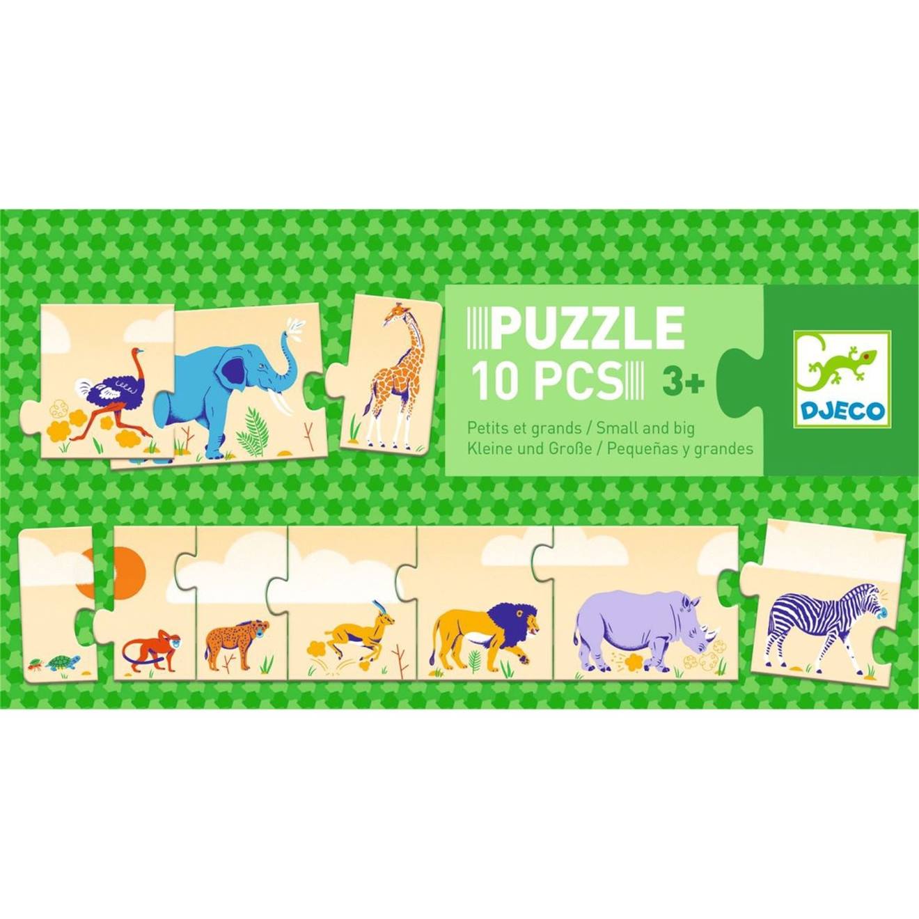 Puzzle frise petits et grands multicolore