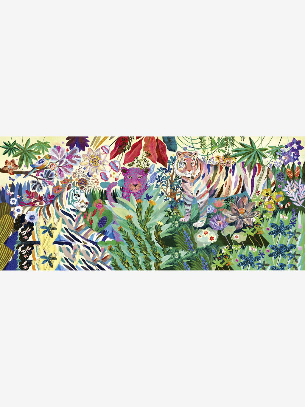 Puzzle gallery 1000 pièces - rainbow tiger multicolore