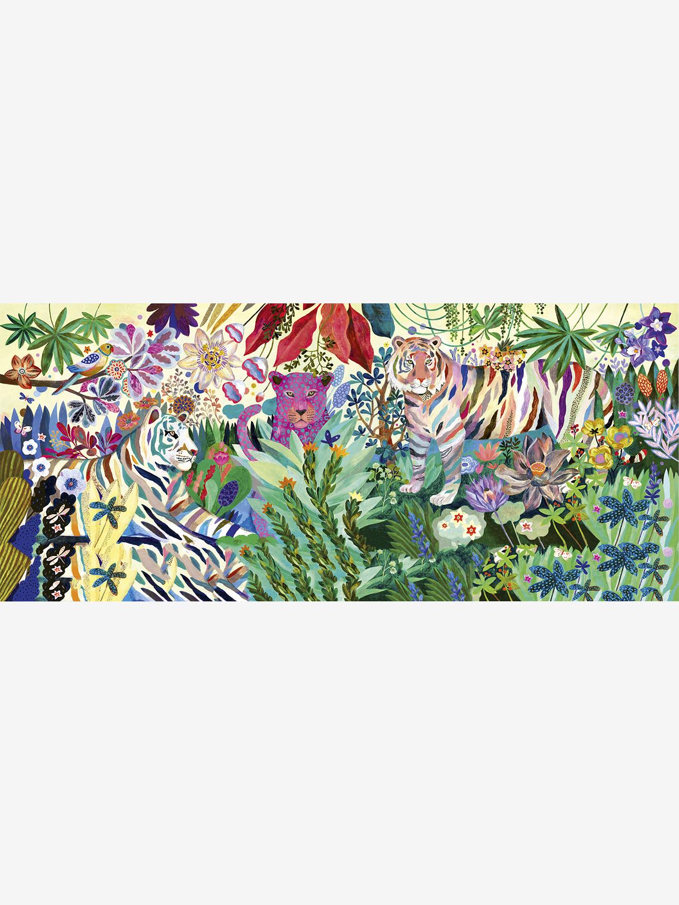 Puzzle gallery 1000 pièces - rainbow tiger multicolore