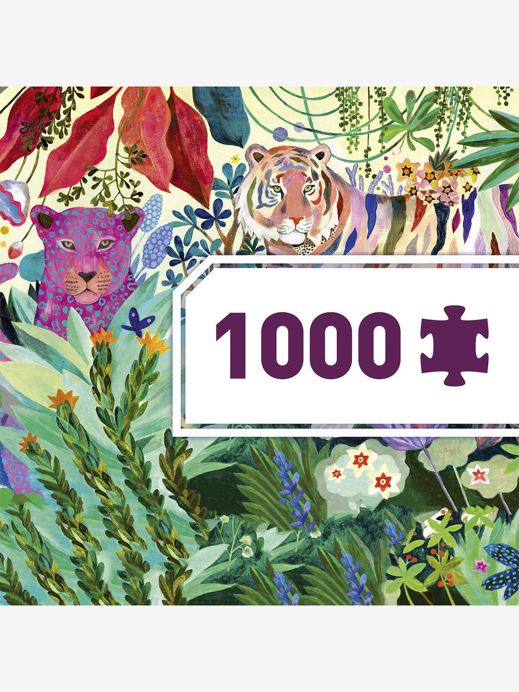 Puzzle gallery 1000 pièces - rainbow tiger multicolore