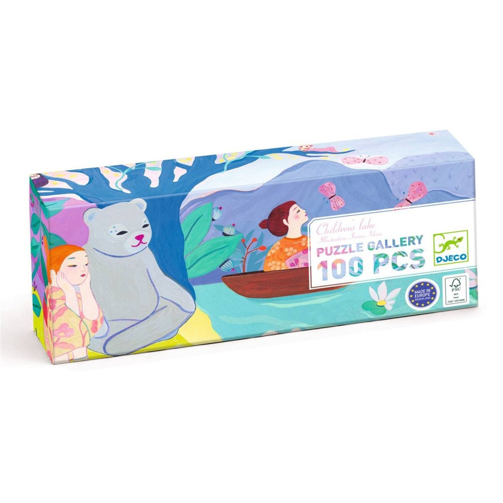 Puzzle gallery children's lake 100 pièces multicolore
