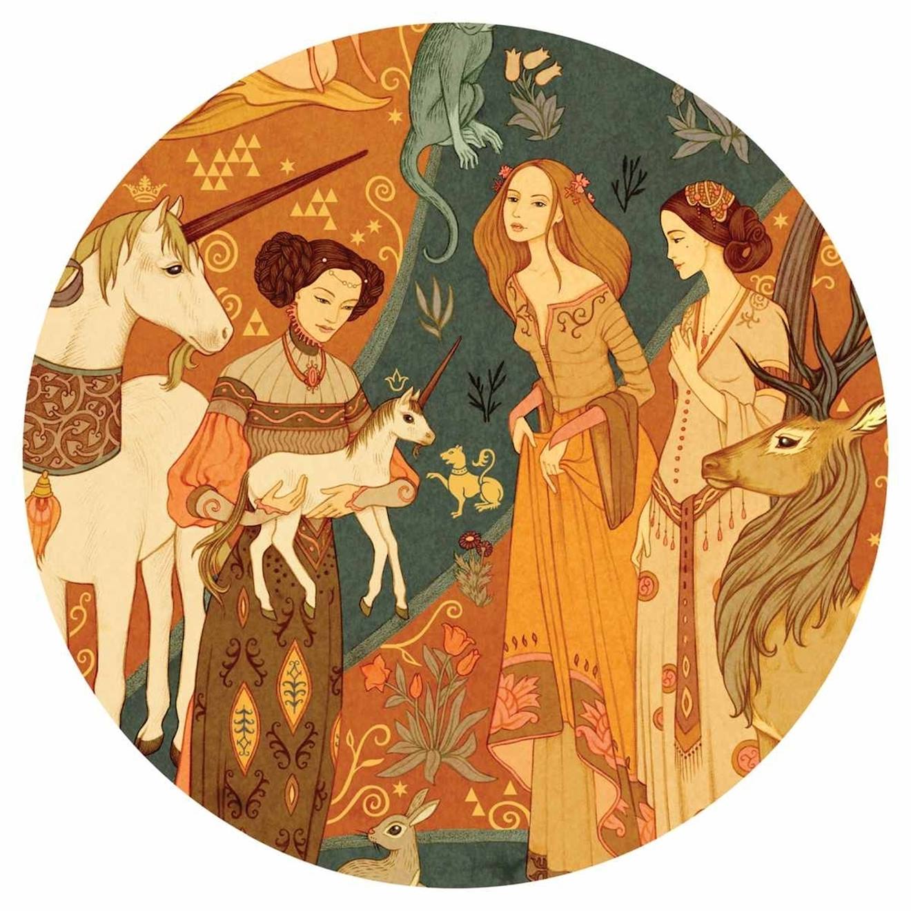 Puzzle gallery unicorn garden 500 pièces et poster multicolore