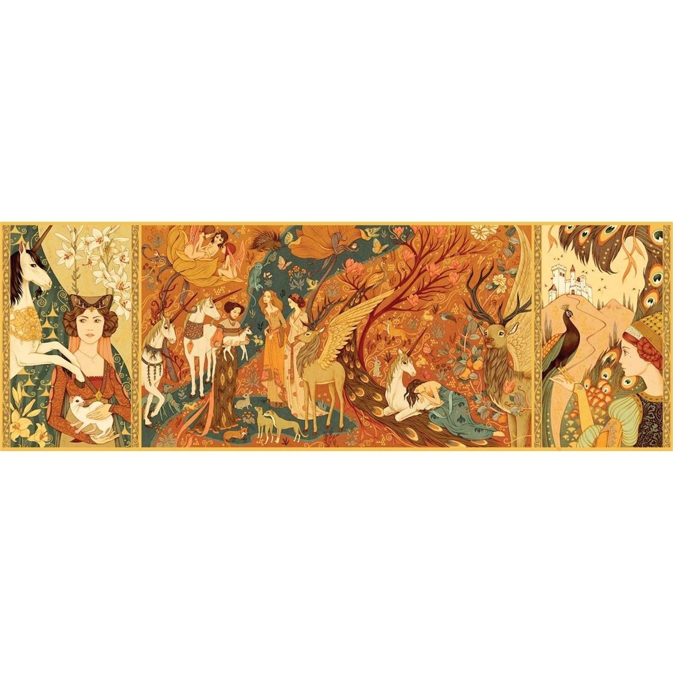Puzzle gallery unicorn garden 500 pièces et poster multicolore