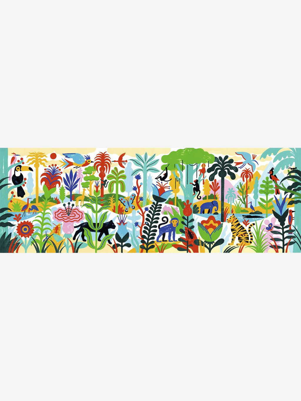 Puzzle gallery100 pièces - jungle multicolore