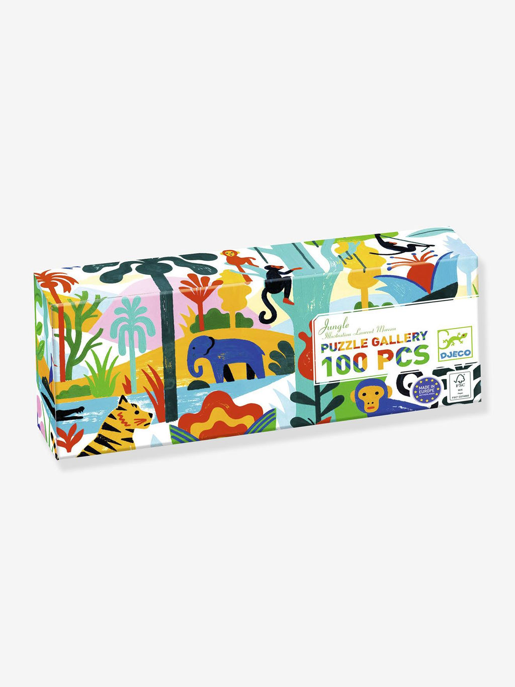 Puzzle gallery100 pièces - jungle multicolore