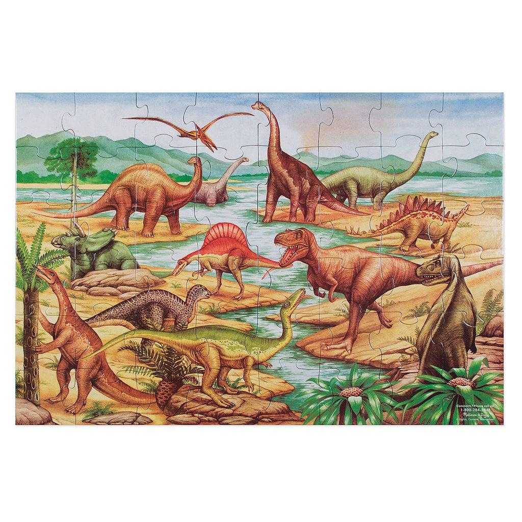 Puzzle géant dinosaures vert
