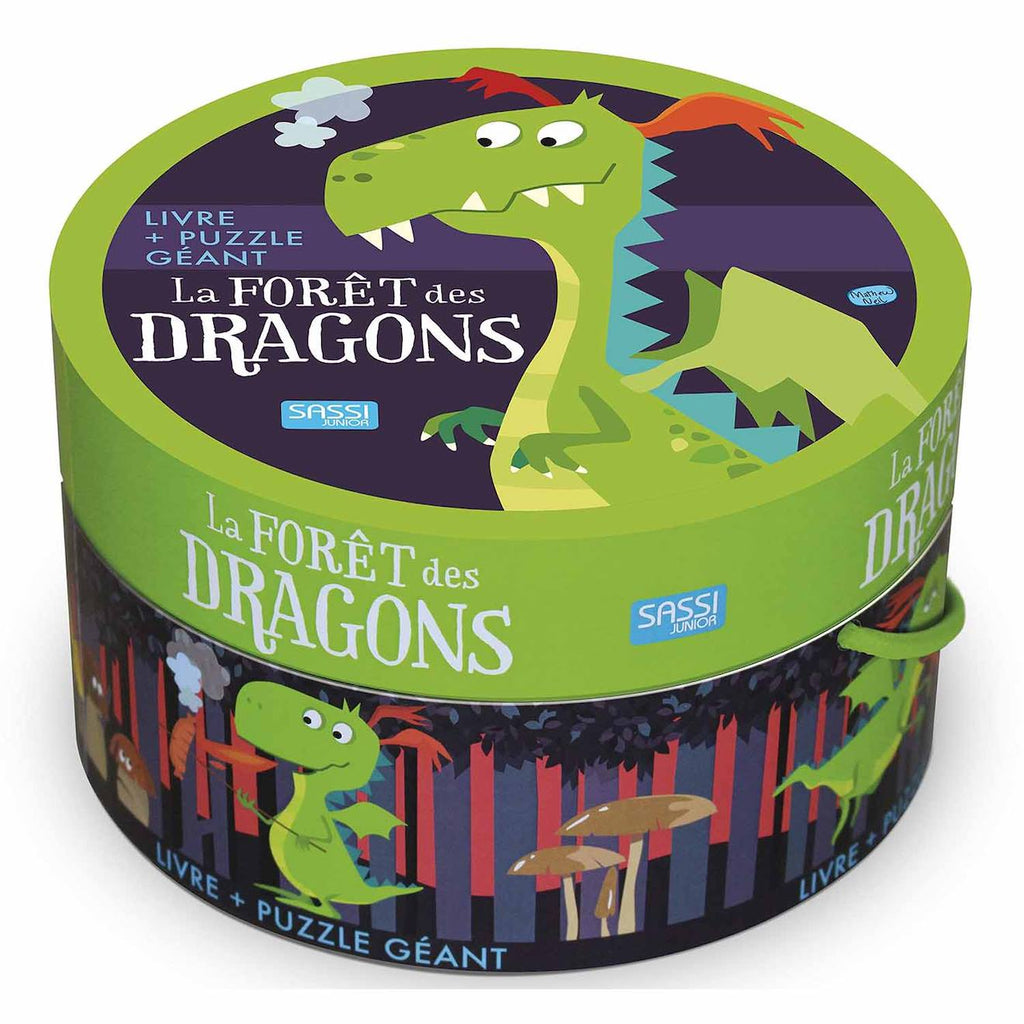 Puzzle géant & livré - la forêt des dragons vert